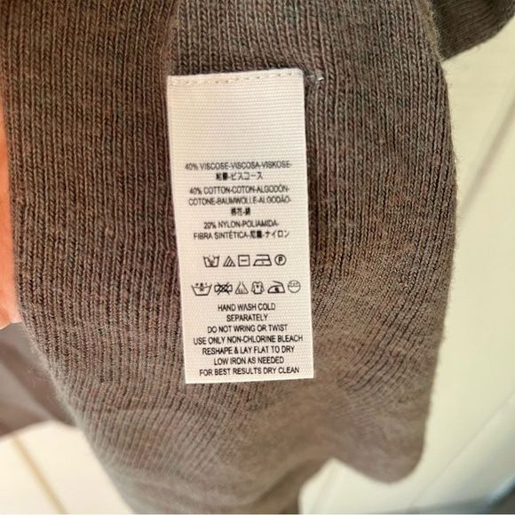 FREE PEOPLE Cozy Nights Sweater Mini Dress with Flutter Sleeves in Dark Grey Siz - Picture 7 of 7